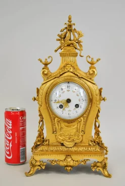 Best Pamono 19th Century Gilt Bronze Clock