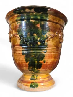 Pamono 19th Century Glazed Ceramic Planter, 1890><noscript><img width=