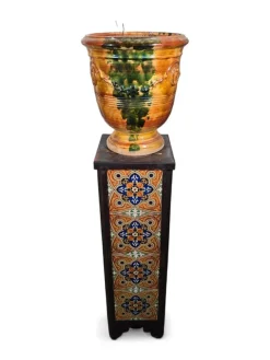 Pamono 19th Century Glazed Ceramic Planter, 1890><noscript><img width=