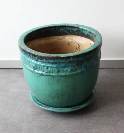 Online Pamono 20th Century Glazed Terracotta Planter