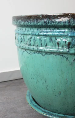 Online Pamono 20th Century Glazed Terracotta Planter