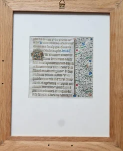 Pamono 15th Century Gothic Illuminated Manuscript Parchment><noscript><img width=