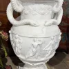 New Pamono 20th Century Greek White Carrara Marble Urns, Set of 2
