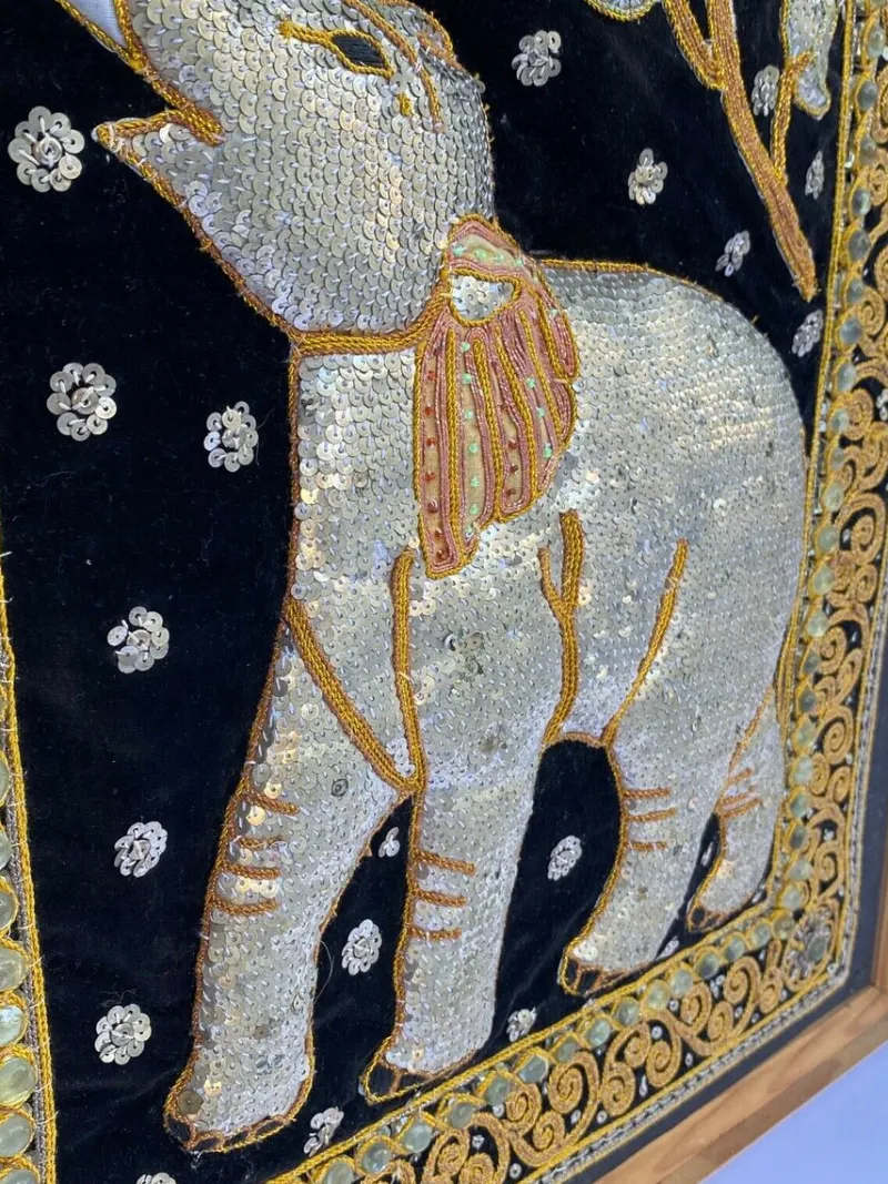Pamono 20th Century Indian Fabric Panel> Architectural Elements
