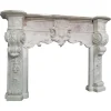 Outlet Pamono 18th Century Italian Baroque Style Carrara Marble Fireplace