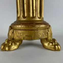Pamono 19th Century Italian Carved and Gilded Wooden Candlesticks, Set of 2><noscript><img width=