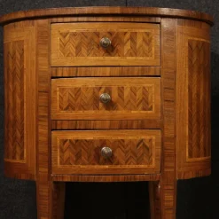 Pamono 20th Century Italian Inlaid Bedside Tables, 1950s, Set of 2><noscript><img width=