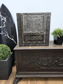 Pamono 18th Century Italian Wrought Iron Hobnail Safe> Cabinets & Wardrobes