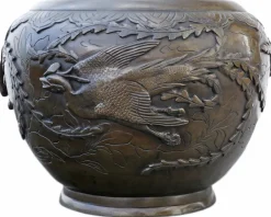 Pamono 19th Century Japanese Bronze Planter, 1890s><noscript><img width=