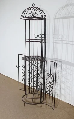 Pamono 20th Century Kiosk Wrought Iron Wine Bar><noscript><img width=