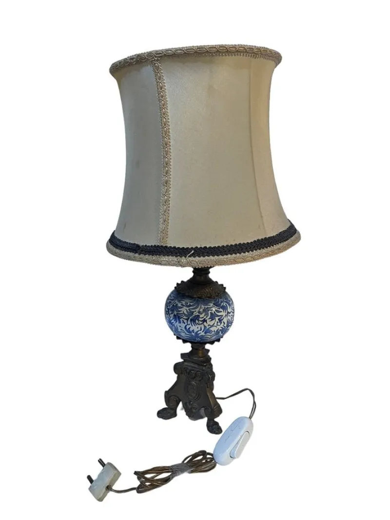 Pamono 20th Century Lamps in Ceramic and Bronze, Set of 2> Table Lamps