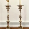 Pamono 19th Century Louis XIV Church Altar Candleholders in Silver Metal, Set of 2> Candleholders