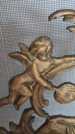 Discount Pamono 19th Century Louis XV Bronze Fireplace Fire Screen, 1890s