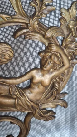 Discount Pamono 19th Century Louis XV Bronze Fireplace Fire Screen, 1890s