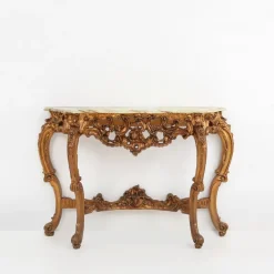 Discount Pamono 20th Century Louis Xv Style Console with Marble Top, France, 1970s