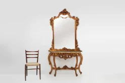 Discount Pamono 20th Century Louis Xv Style Console with Marble Top, France, 1970s