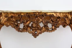 Discount Pamono 20th Century Louis Xv Style Console with Marble Top, France, 1970s