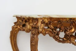 Discount Pamono 20th Century Louis Xv Style Console with Marble Top, France, 1970s