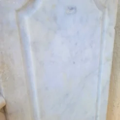 Pamono 19th Century Louis XV White Marble Fireplace><noscript><img width=