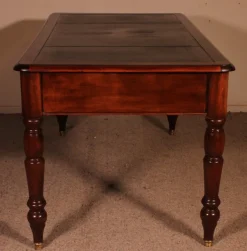 Pamono 19th Century Mahogany Two-Drawer Desk><noscript><img width=
