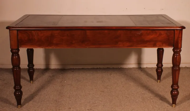 Pamono 19th Century Mahogany Two-Drawer Desk> Desks