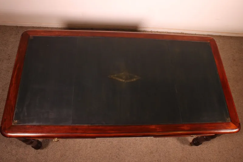 Pamono 19th Century Mahogany Two-Drawer Desk> Desks