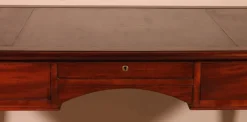 Pamono 19th Century Mahogany Two-Drawer Desk><noscript><img width=