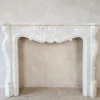 Discount Pamono 19th Century Mantlepiece of White Statuary in Bianco Carrara Marble