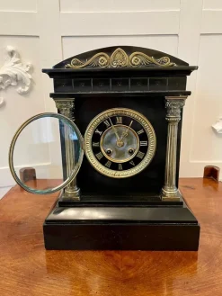 Clearance Pamono 19th Century Marble Mantel Clock