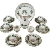 Pamono 20th Century Meissen Coffee Set with Dragon in Green & Gold, 1980s, Set of 22> Coffee & Tea Service