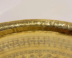 Pamono 20th Century Moroccan Moorish Polished Copper Tray><noscript><img width=