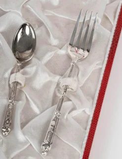 Pamono 19th Century Napoleon III Childrens Silver-Plated Cutlery Set><noscript><img width=