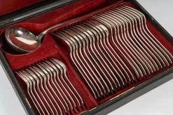 Hot Pamono 19th Century Napoleon III Silver Plated Cutlery Set with Case