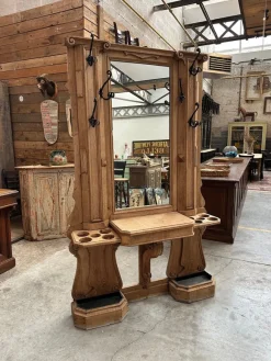 Pamono 19th Century Oak Entrance Checkroom><noscript><img width=