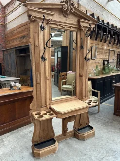 Pamono 19th Century Oak Entrance Checkroom><noscript><img width=