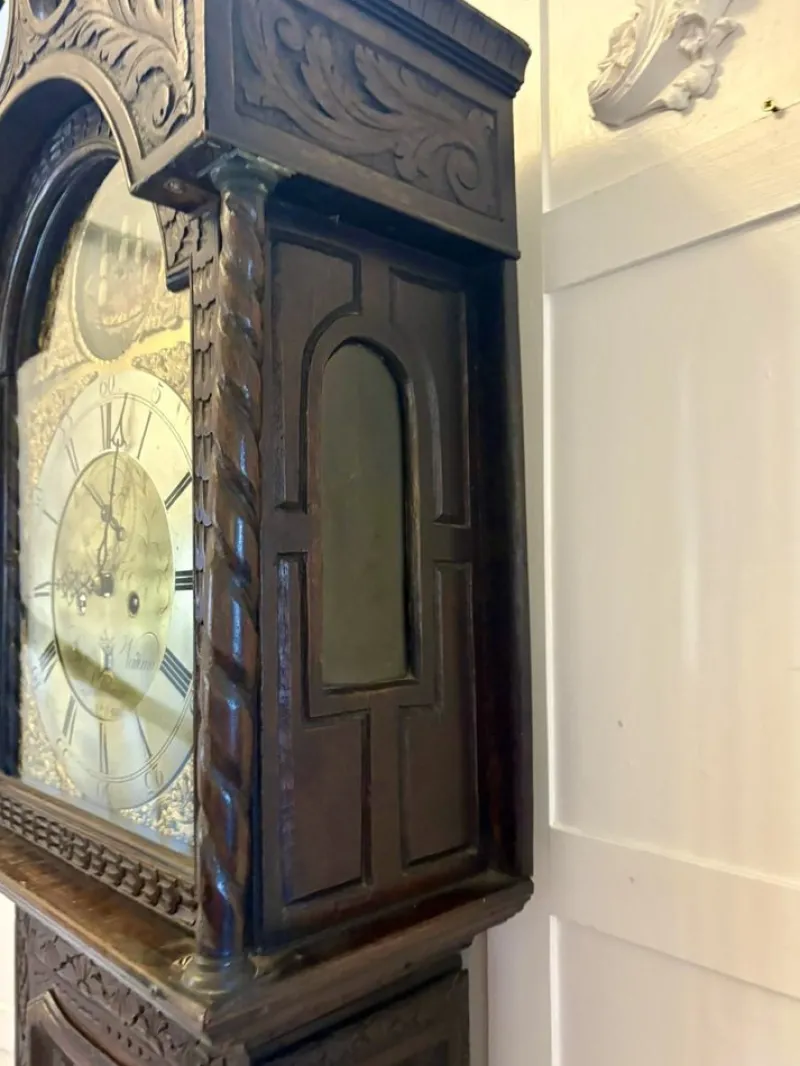 Pamono 18th Century Oak Longcase Clock, 1780s> Clocks