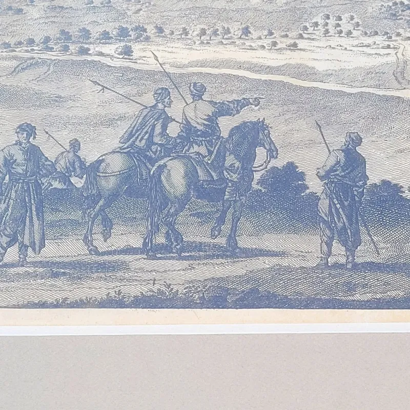 Outlet Pamono 19th Century Panoramic Views of Jerusalem in Scio, Framed Engravings, Set of 2