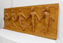 Pamono 19th Century Plaster High-Relief Sculpture Borghese Dancers> Architectural Elements