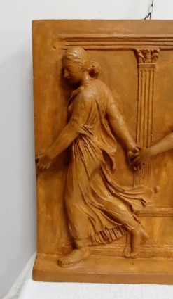 Pamono 19th Century Plaster High-Relief Sculpture Borghese Dancers><noscript><img width=