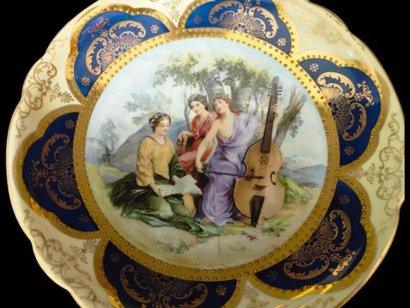 Pamono 19th Century Porcelain Tableware Service, Set of 108> Dinner Plates & Bowls