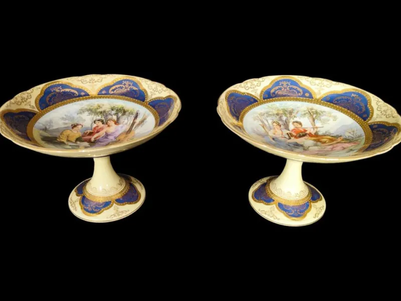 Pamono 19th Century Porcelain Tableware Service, Set of 108> Dinner Plates & Bowls