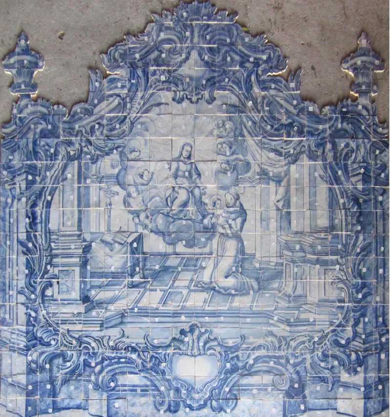 Pamono 18th Century Portuguese Azulejos Saint Antony> Architectural Elements