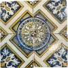 New Pamono 17th Century Portuguese Tiles, Set of 4