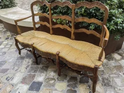 Outlet Pamono 19th Century Provencal 3-Seater Sofa in Walnut
