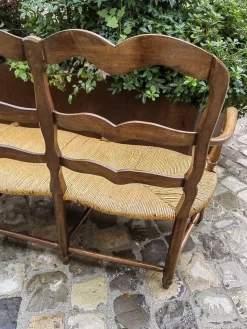 Outlet Pamono 19th Century Provencal 3-Seater Sofa in Walnut
