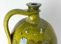 Pamono 19th Century Provencal Terracotta Oil Jar with Green Glaze><noscript><img width=