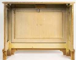 Pamono 20th Century Radiator Cover in Whitewashed and Painted Wood><noscript><img width=