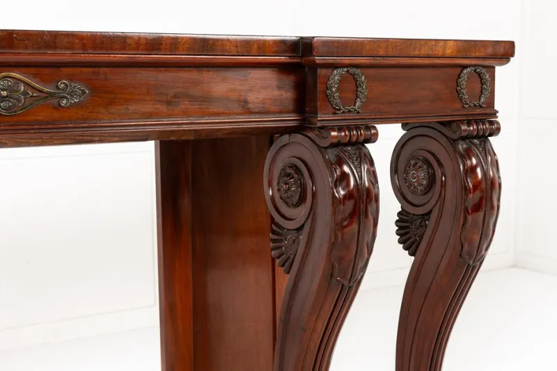 Pamono 19th Century Regency English Mahogany Serving Table> Console Tables