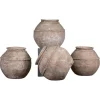 Hot Pamono 20th Century Rustic Beige Patina Terracotta Water Jars, Set of 4