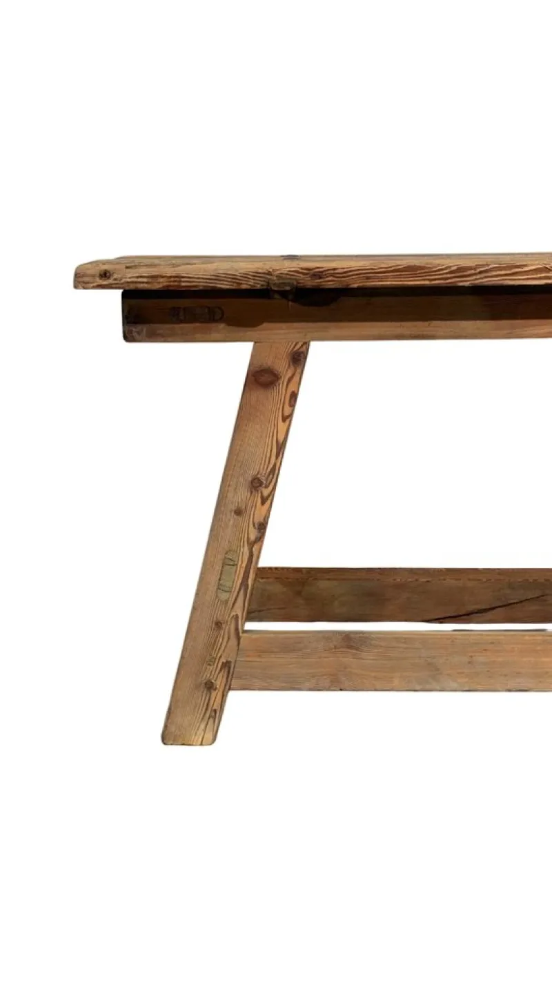 Pamono 19th Century Rustic Larch Table> Worktables & Workbenches
